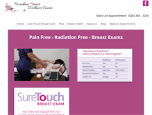 Tablet Screenshot of pasadenabreastwellness.com
